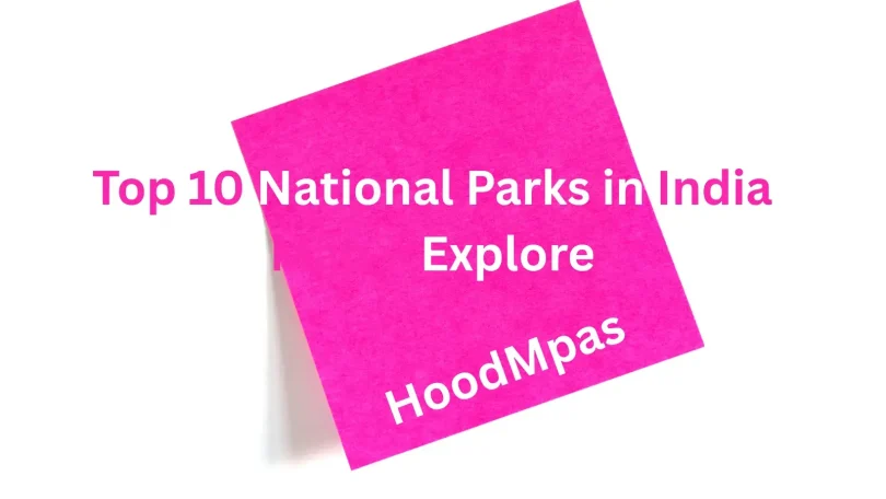 Top 10 National Parks in India Map